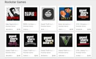 Rockstar Games' current lineup on Android (Image via Google Play)